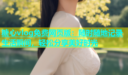 糖心vlog免费网页版：随时随地记录生活瞬间，轻松分享美好时光