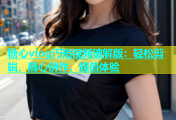 糖心vlog汅短视频破解版：轻松剪辑，随心创作，超值体验
