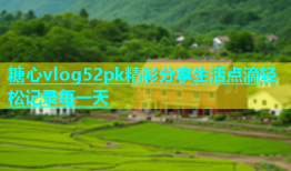 糖心vlog52pk精彩分享生活点滴轻松记录每一天