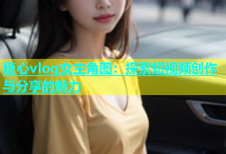 糖心vlog女主角图：探索短视频创作与分享的魅力