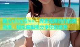 糖心vlog污iso：探索视频创作的新高度，轻松编辑和分享你的故事