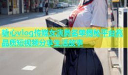 糖心vlog传媒女演员名单揭秘平台高品质短视频分享生活故事