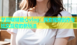 芋圆啵啵糖心vlog：探索视频创作与社交互动的新玩法