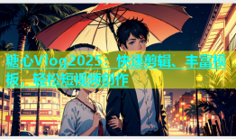 糖心Vlog2025：快速剪辑、丰富模板，轻松短视频创作