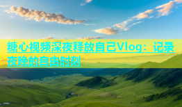 糖心视频深夜释放自己Vlog：记录夜晚的自由时刻