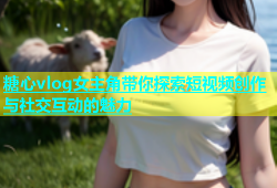 糖心vlog女主角带你探索短视频创作与社交互动的魅力
