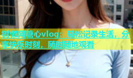 树懒网糖心vlog：轻松记录生活，分享快乐时刻，随时随地观看