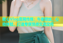 糖心Vlog官网传媒：午夜释放，心动体验，打造专属情感交流空间