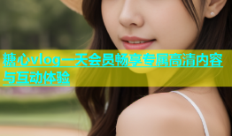 糖心vlog一天会员畅享专属高清内容与互动体验
