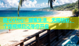 糖心Vlog：甜蜜生活，无限精彩，个性视频日记等你开启