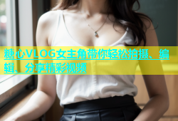 糖心VLOG女主角带你轻松拍摄、编辑、分享精彩视频
