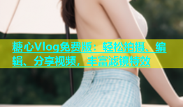 糖心Vlog免费版：轻松拍摄、编辑、分享视频，丰富滤镜特效