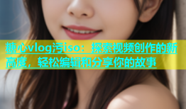 糖心vlog污iso：探索视频创作的新高度，轻松编辑和分享你的故事