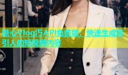 糖心Vlog汅API免费版：快速生成吸引人的短视频内容