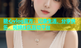 糖心vlog官方：记录生活，分享快乐，视频社区互动平台