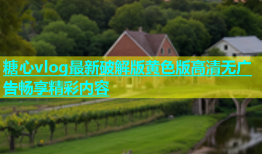 糖心vlog最新破解版黄色版高清无广告畅享精彩内容