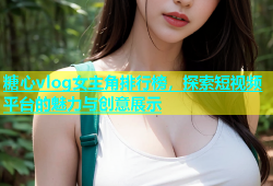 糖心vlog女主角排行榜，探索短视频平台的魅力与创意展示
