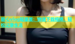 糖心vlog轻量版：快速下载视频，轻松记录生活