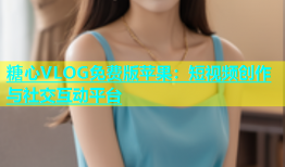 糖心VLOG免费版苹果：短视频创作与社交互动平台