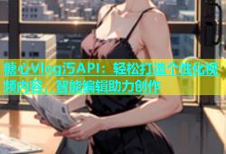 糖心Vlog汅API：轻松打造个性化视频内容，智能编辑助力创作