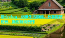 糖心vlog：记录生活瞬间，分享美好时光，随时随地创作
