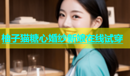 柚子猫糖心婚纱新娘在线试穿