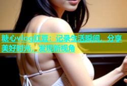 糖心vlog红豆：记录生活瞬间，分享美好时光，发现新视角