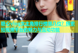 糖心vlog女主角排行榜第几位？探索短视频平台的魅力与互动功能