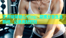 芋泥啵啵糖心Vlog：甜蜜分享生活瞬间，记录美好时刻