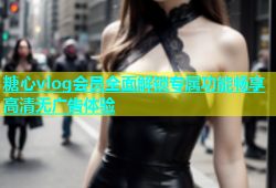 糖心vlog会员全面解锁专属功能畅享高清无广告体验