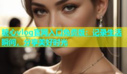 糖心vlog官网入口免费版：记录生活瞬间，分享美好时光