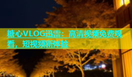 糖心VLOG迅雷：高清视频免费观看，短视频新体验