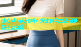糖心vlog可信吗？探索真实生活记录的平台优势
