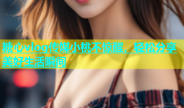 糖心vlog传媒小桃不惊醒，轻松分享美好生活瞬间