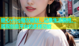 糖心vlog每次喷射，记录生活瞬间，展现创意平台的多样功能