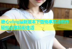 糖心vlog最新版本下载畅享高清创作轻松分享精彩生活