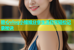 糖心vlog小姐姐分享生活日常轻松记录秘诀