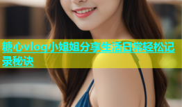 糖心vlog小姐姐分享生活日常轻松记录秘诀