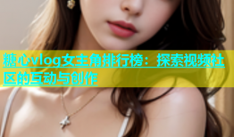糖心vlog女主角排行榜：探索视频社区的互动与创作