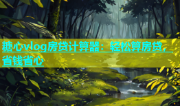 糖心vlog房贷计算器：轻松算房贷，省钱省心