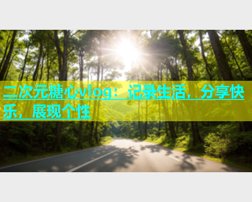 二次元糖心vlog：记录生活，分享快乐，展现个性