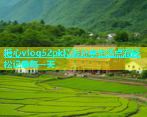 糖心vlog52pk精彩分享生活点滴轻松记录每一天
